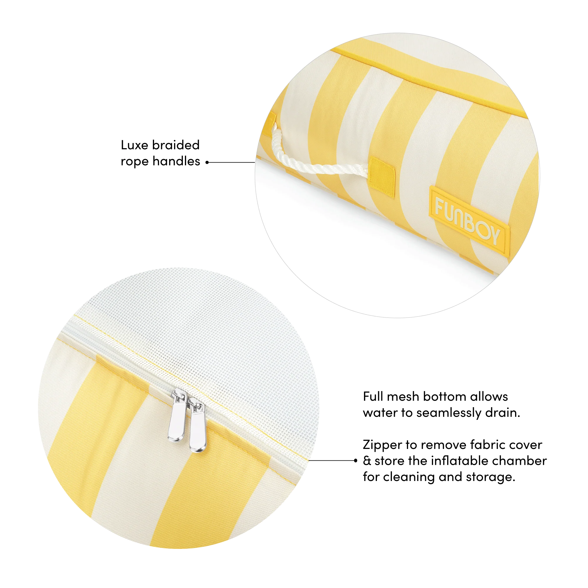 Fabric Sunbed Lounger - Image 5