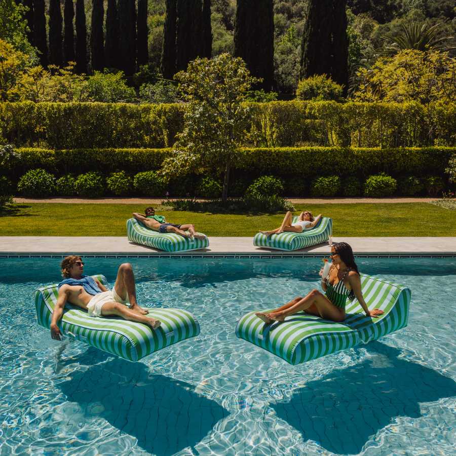 Fabric Sunbed Lounger - Image 3