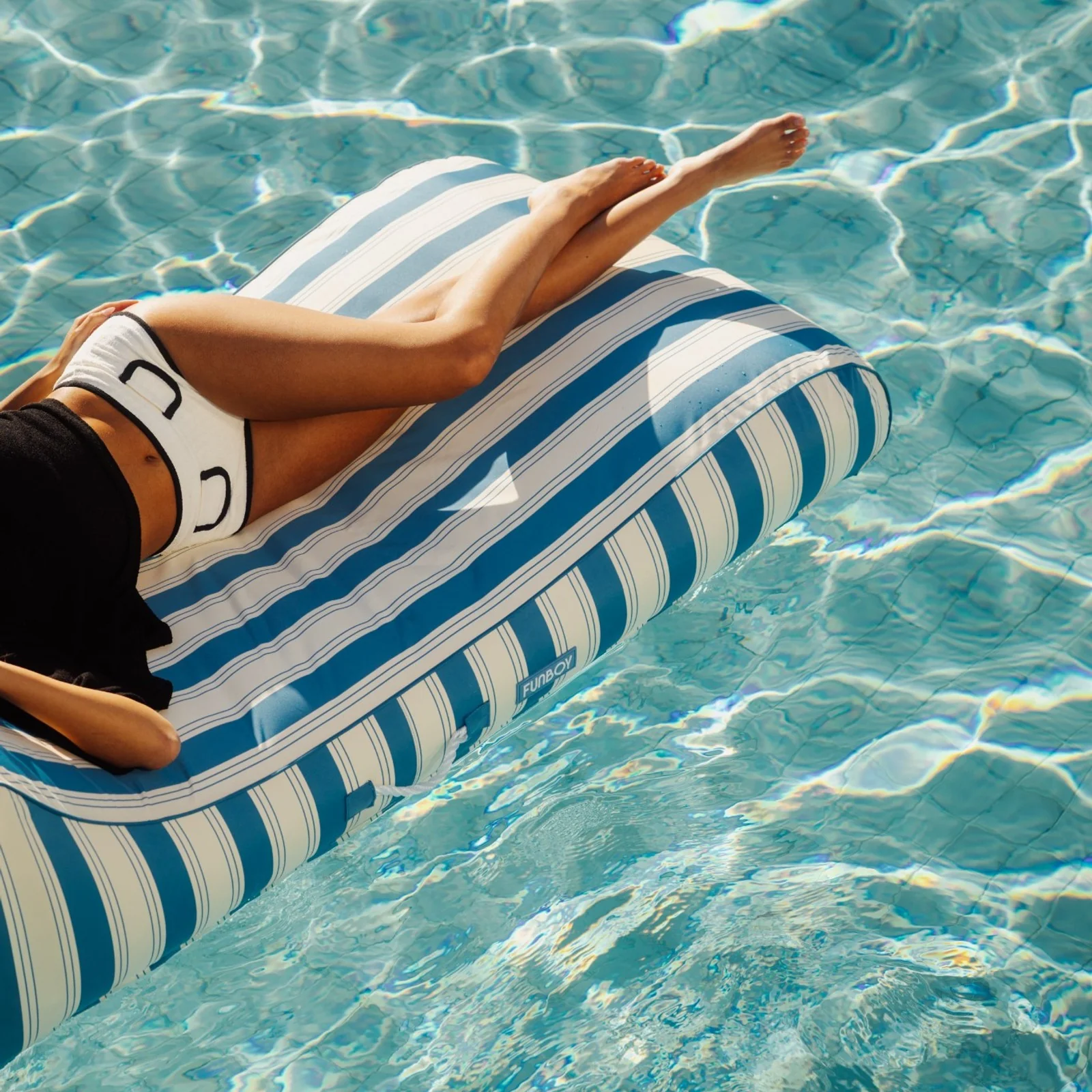 Fabric Sunbed Lounger - Image 3
