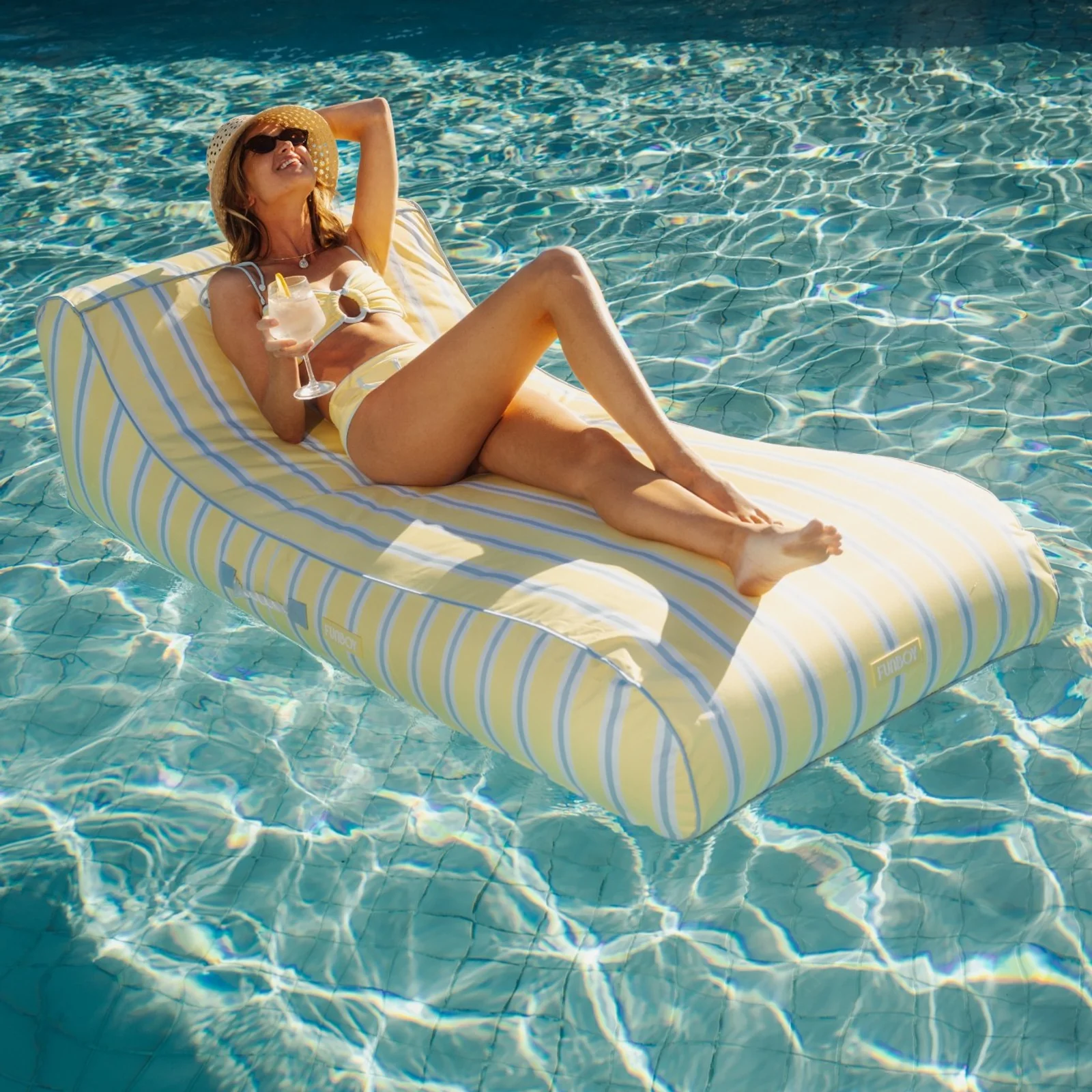 Fabric Sunbed Lounger - Image 5