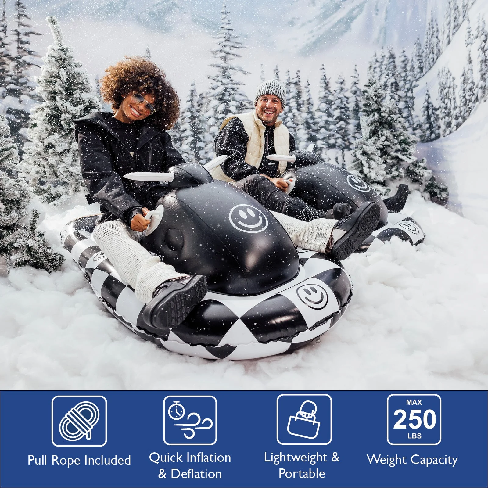 Inflatable Snowmobile Snow Sled - Image 4