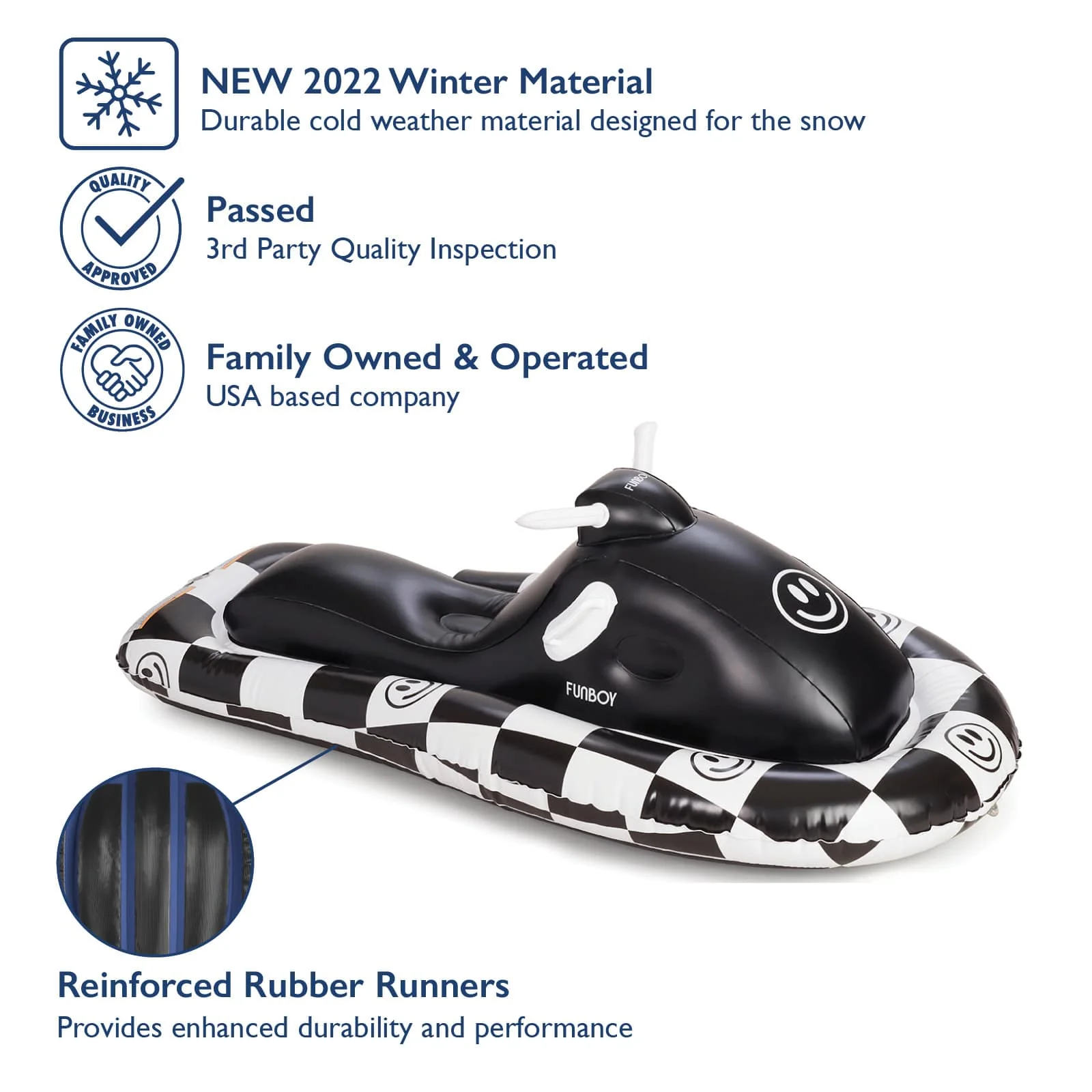 Inflatable Snowmobile Snow Sled - Image 5