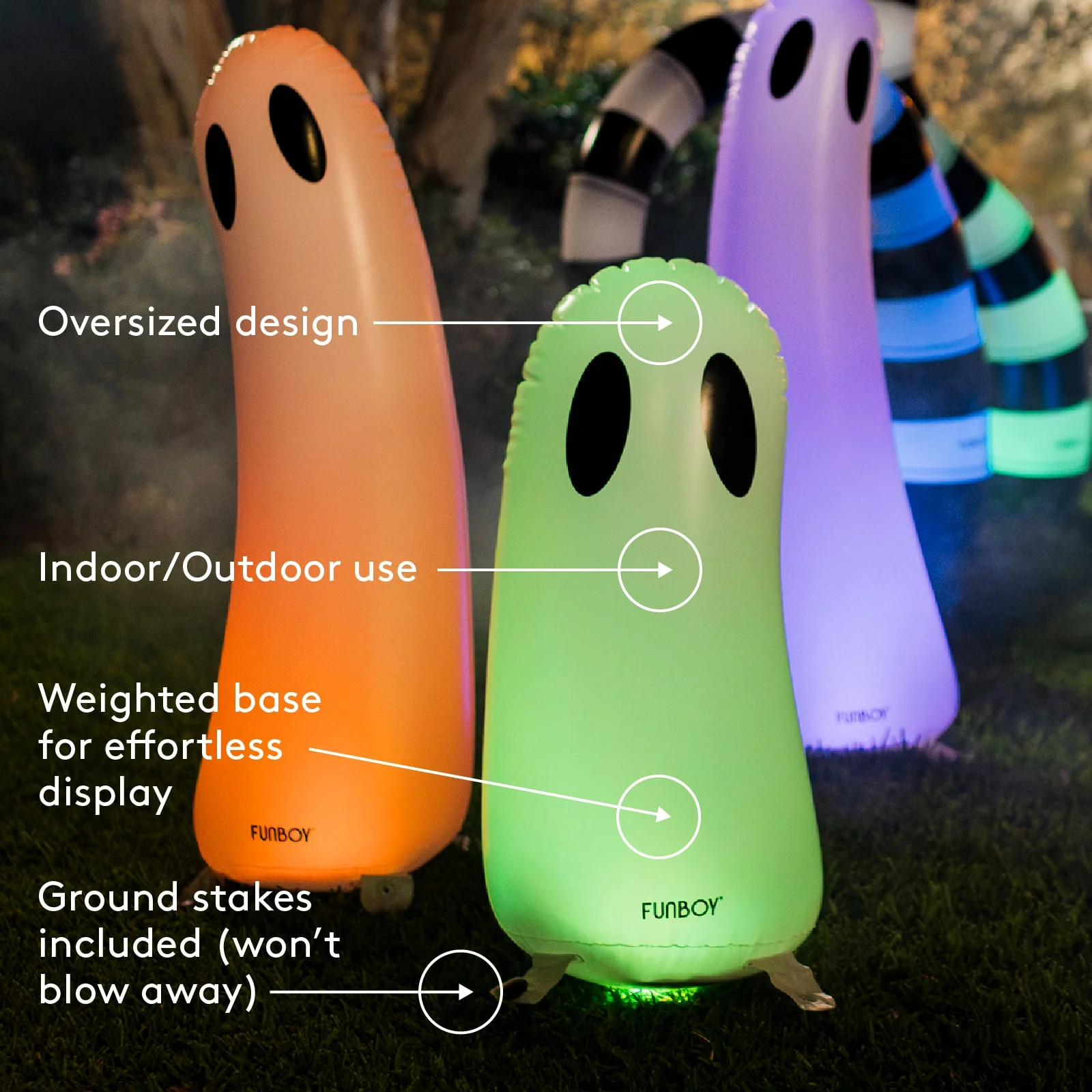 Standing Halloween Ghost Decor - Image 8