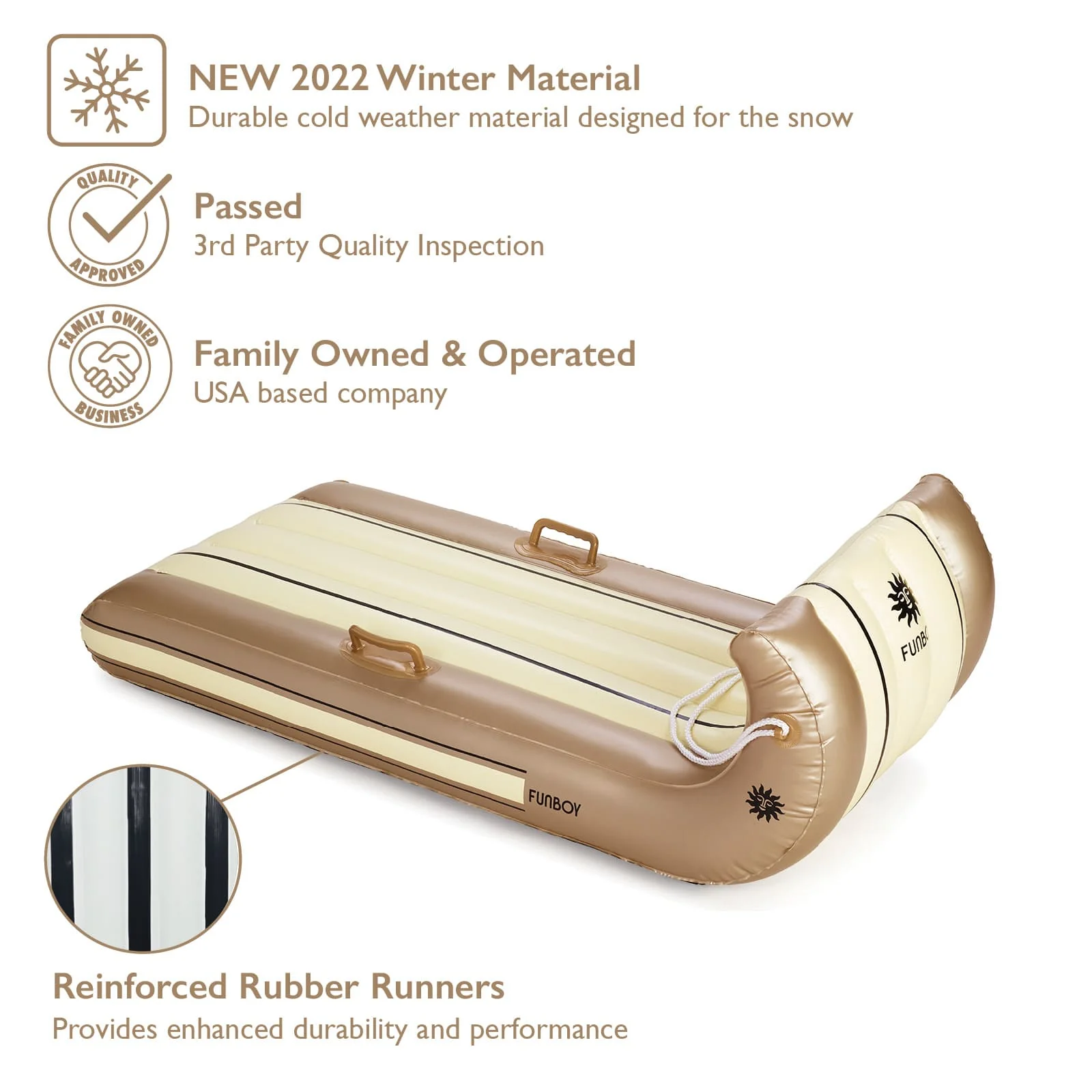 Inflatable Toboggan Snow Sled - Image 5