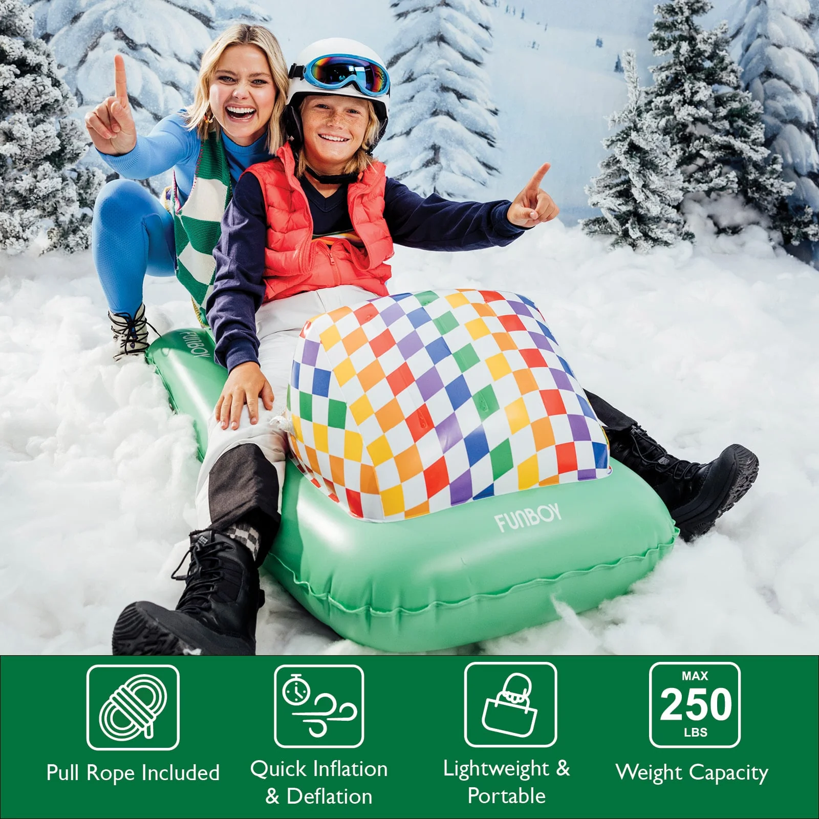 Kids Skimobile Snow Sled - Image 3
