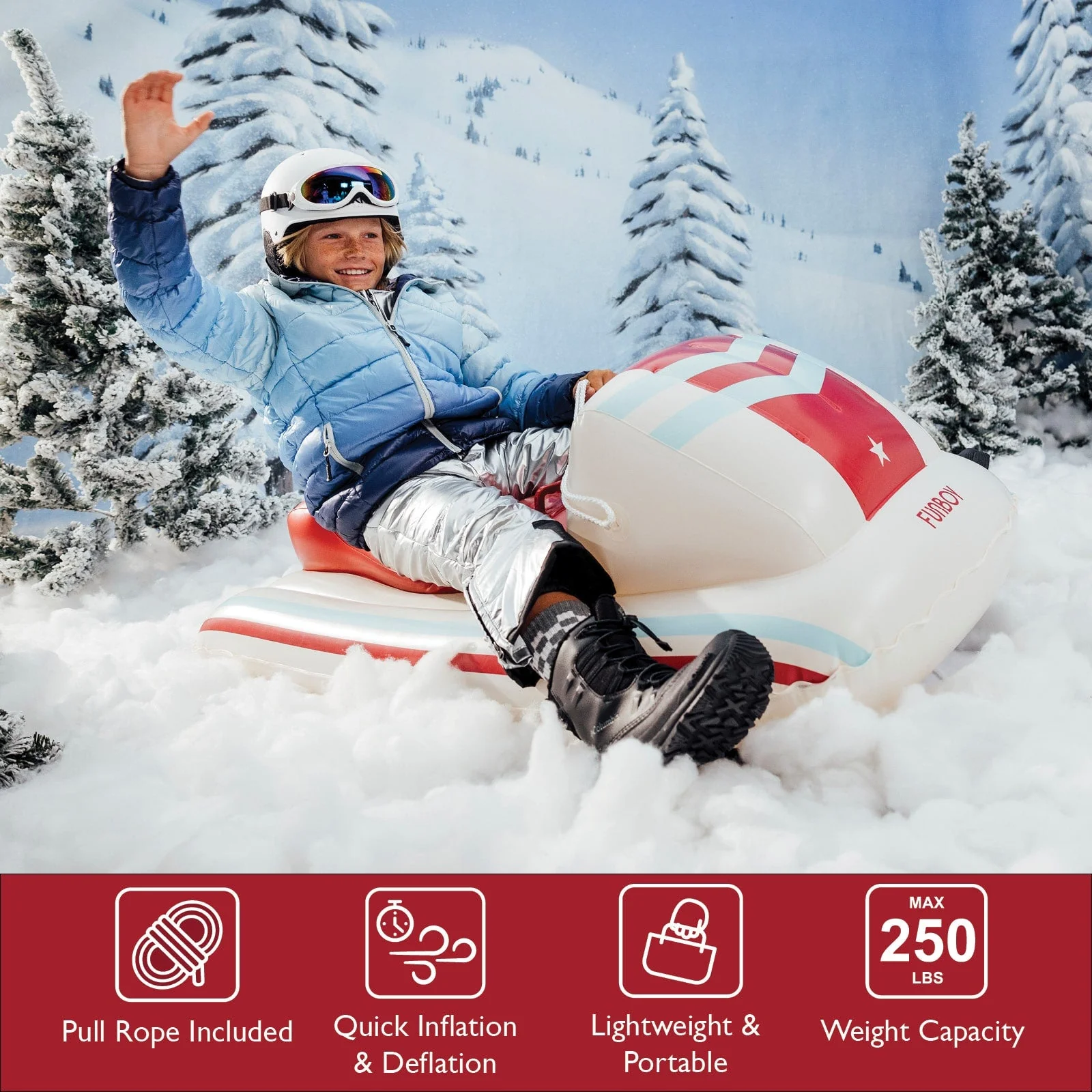 Kids Skimobile Snow Sled - Image 4