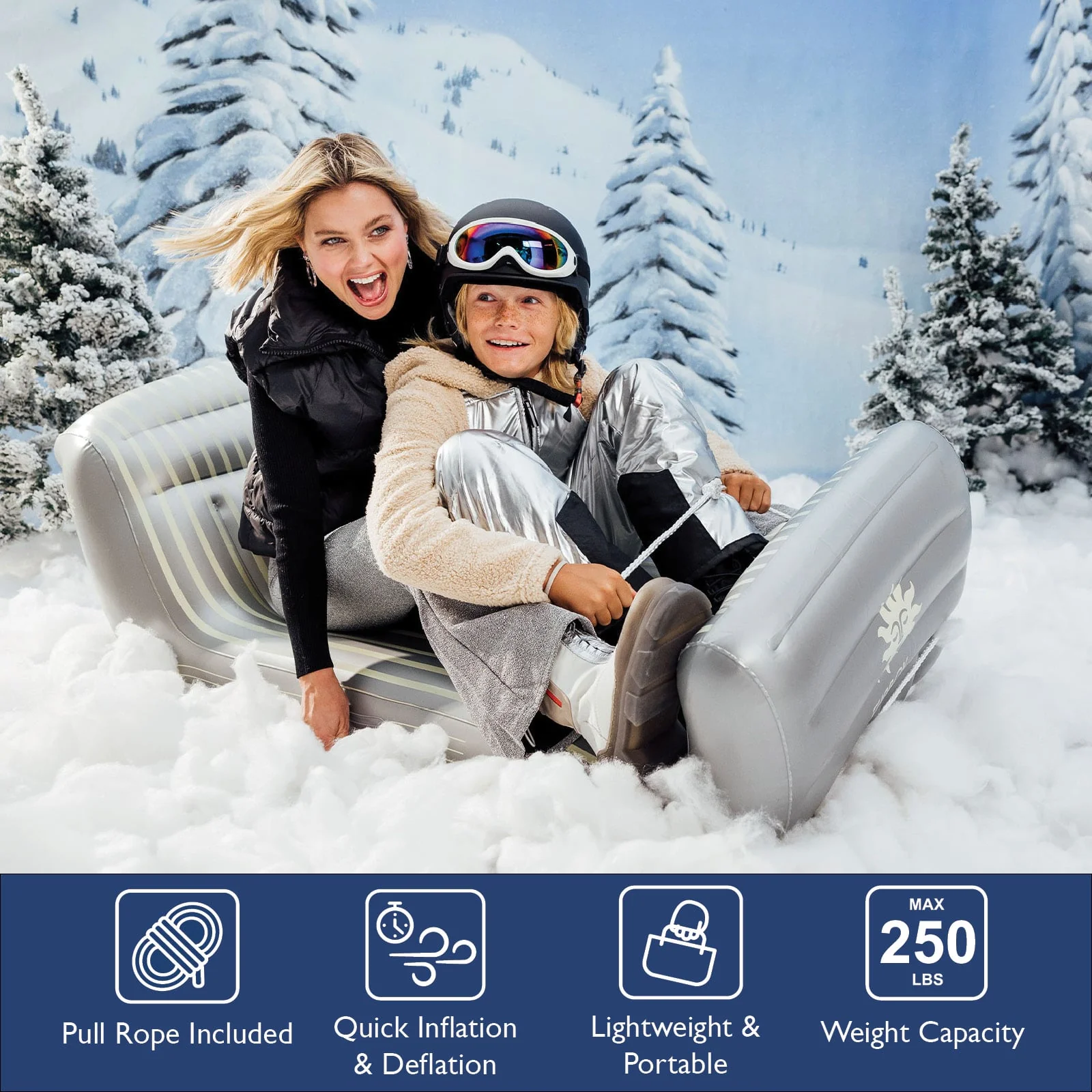 Inflatable Sleigh Snow Sled - Image 3