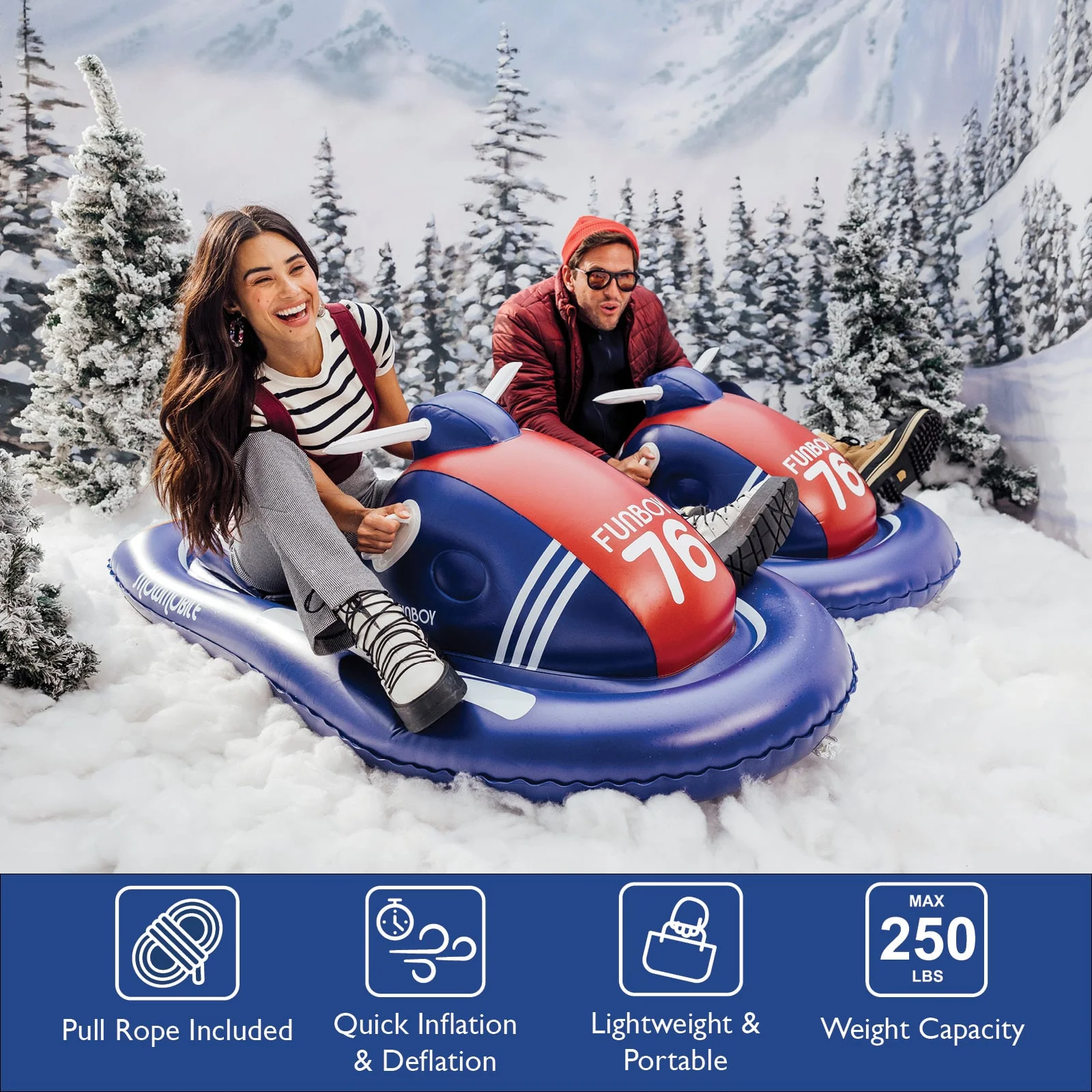 Snowmobile Snow Sled - Image 5