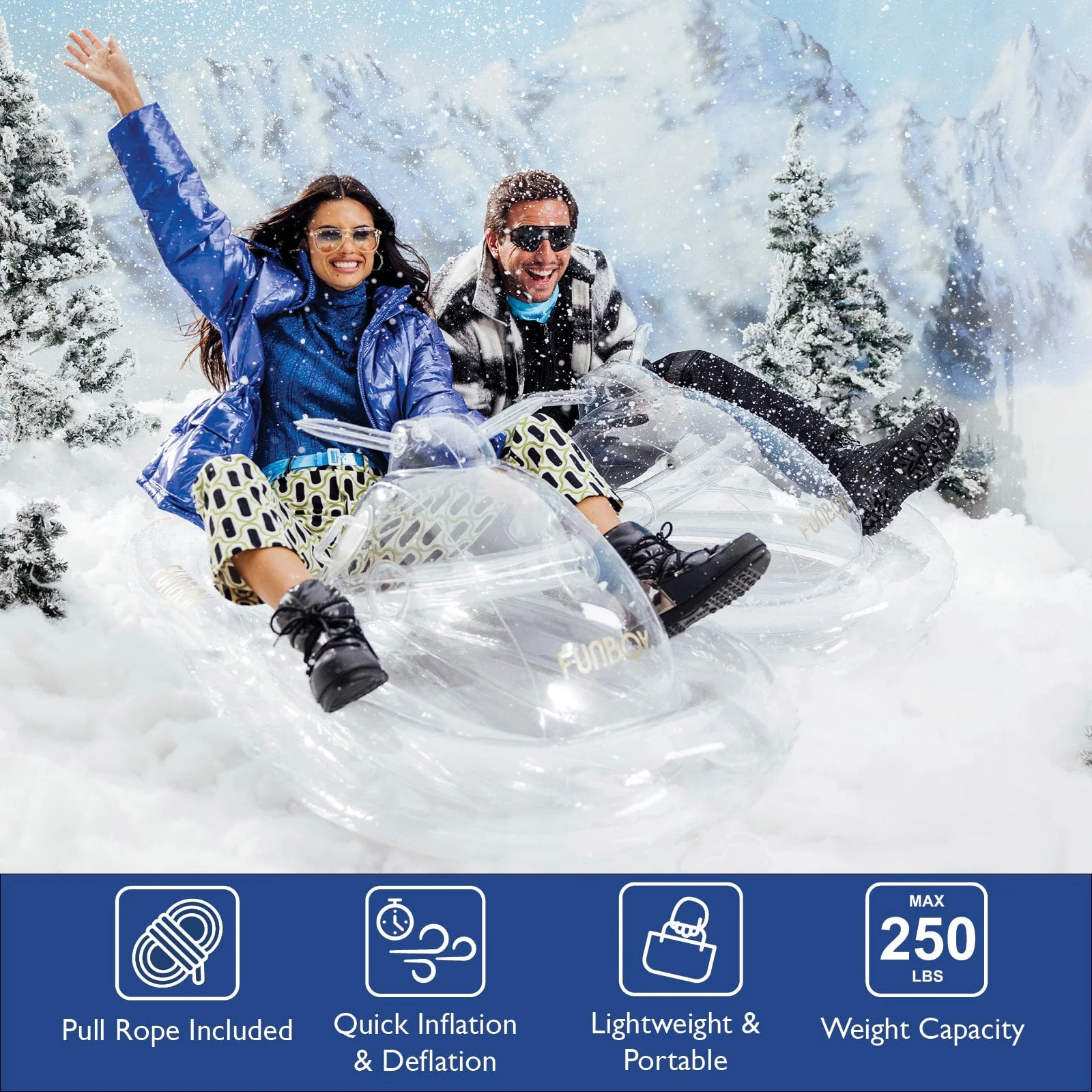 Inflatable Snowmobile Sled - Image 3