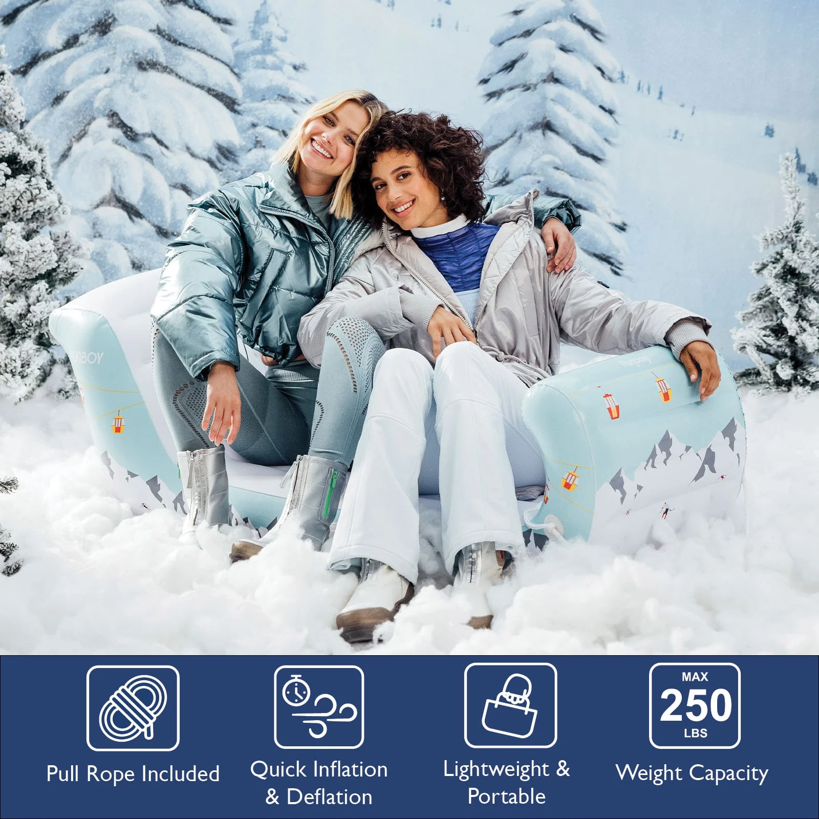 Inflatable Sleigh Snow Sled - Image 3